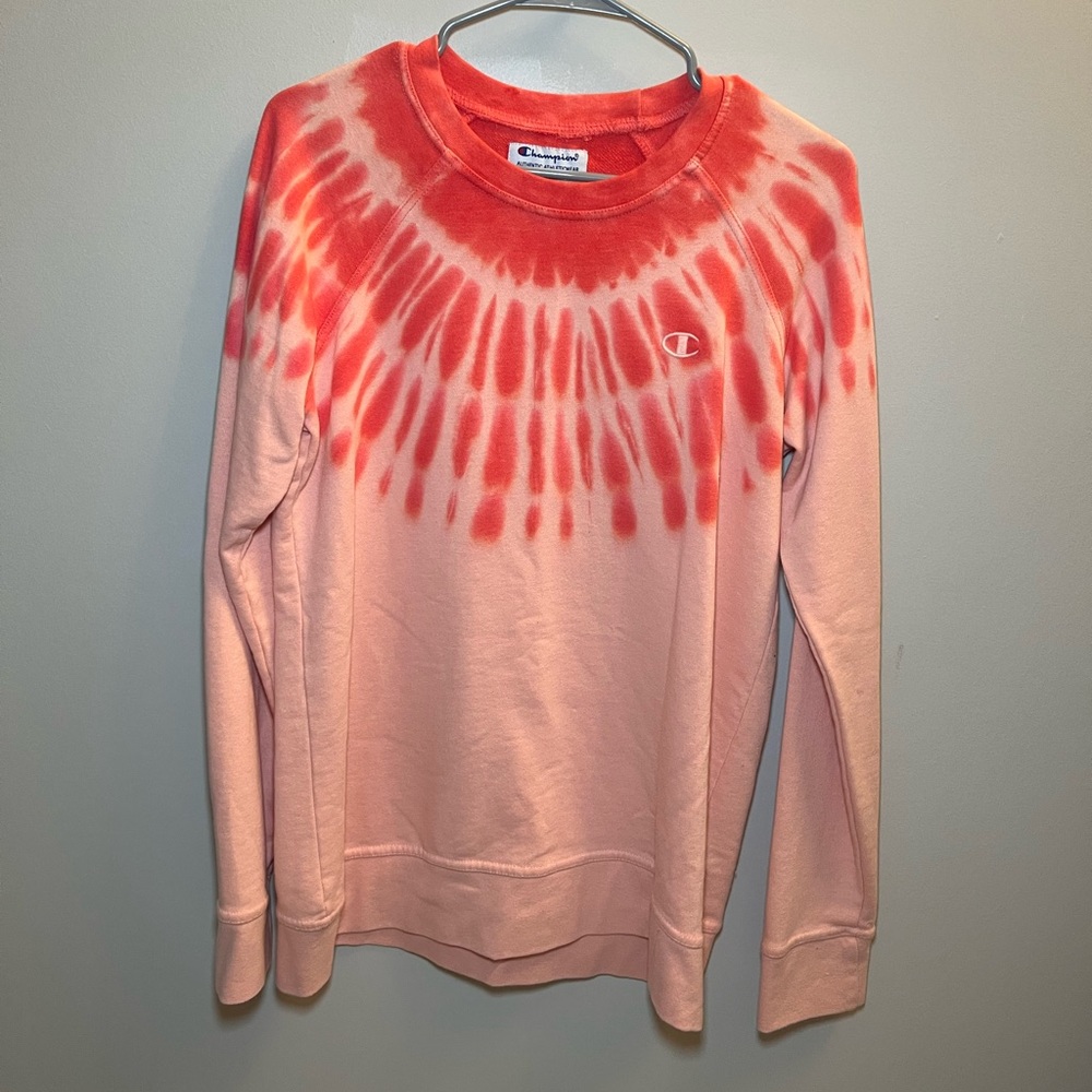 Champion tie dye crew neck size M